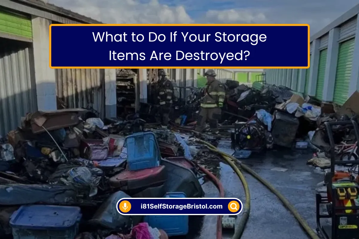 What to Do If Storage Items Are Destroyed